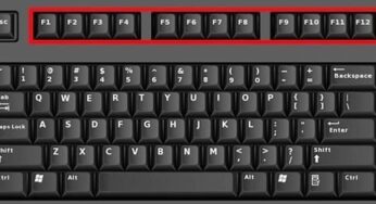 Functions key of a computer keyboard