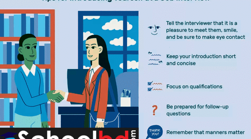 how-to-introduce-yourself-at-a-job-interview-eSchoolbd.com